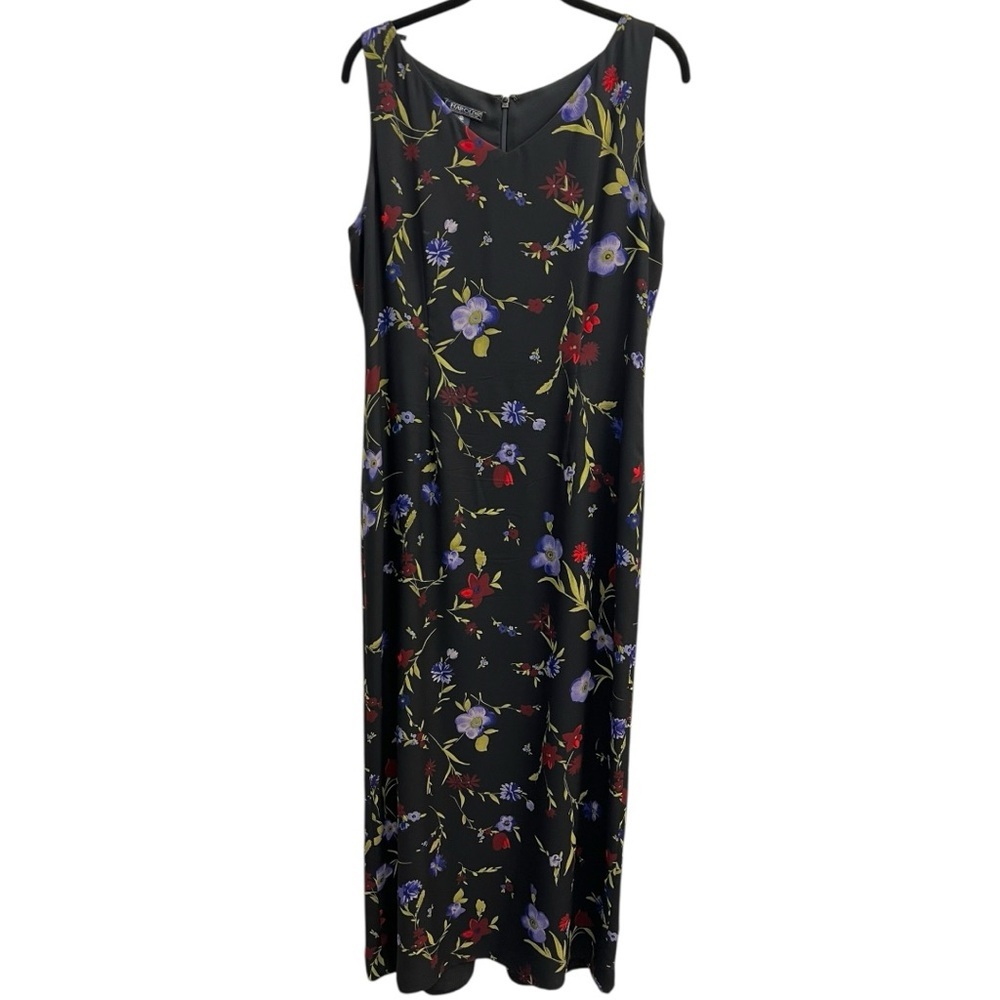 Harold’s Vintage Silk Women’s Floral Maxi Dress Size 10